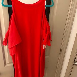 Plus size Jessica Howard dress with tied sleeves